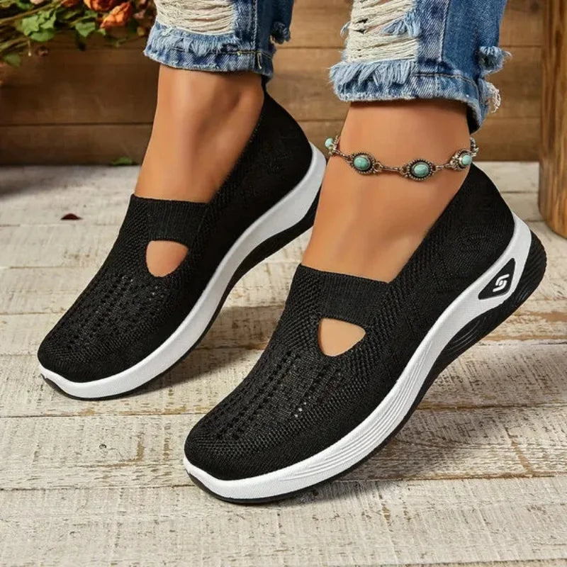 Women's Comfy Cut-Out Sneakers