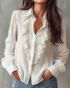 Anna | Simple Ruffled Reversible Blouse