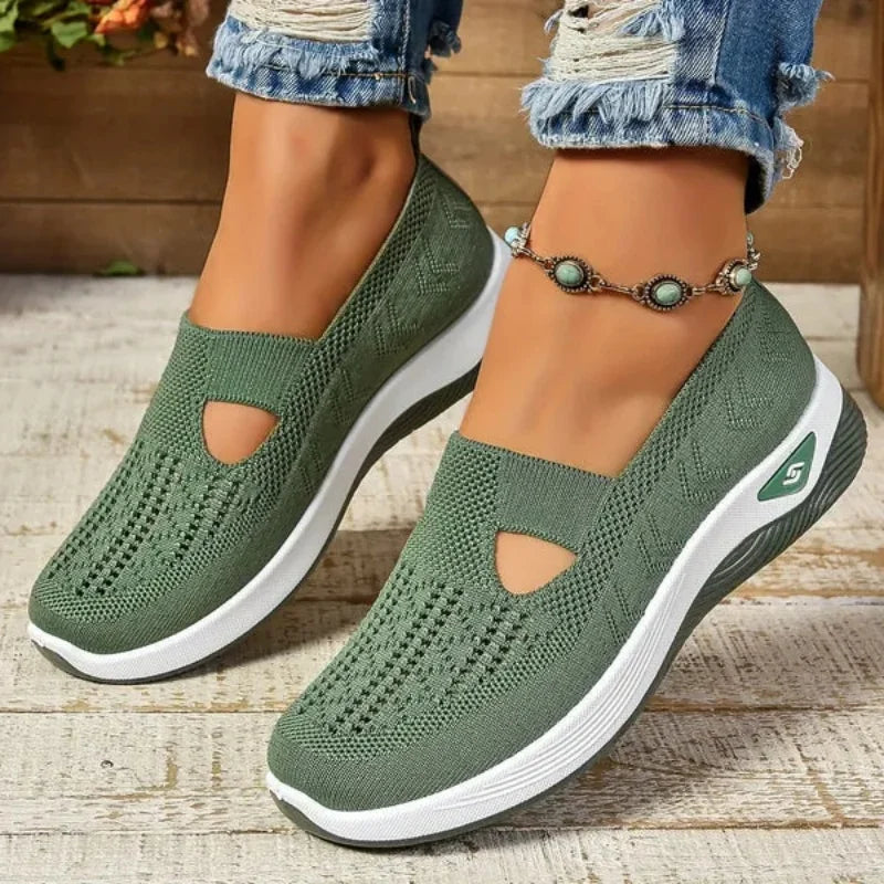Women's Comfy Cut-Out Sneakers