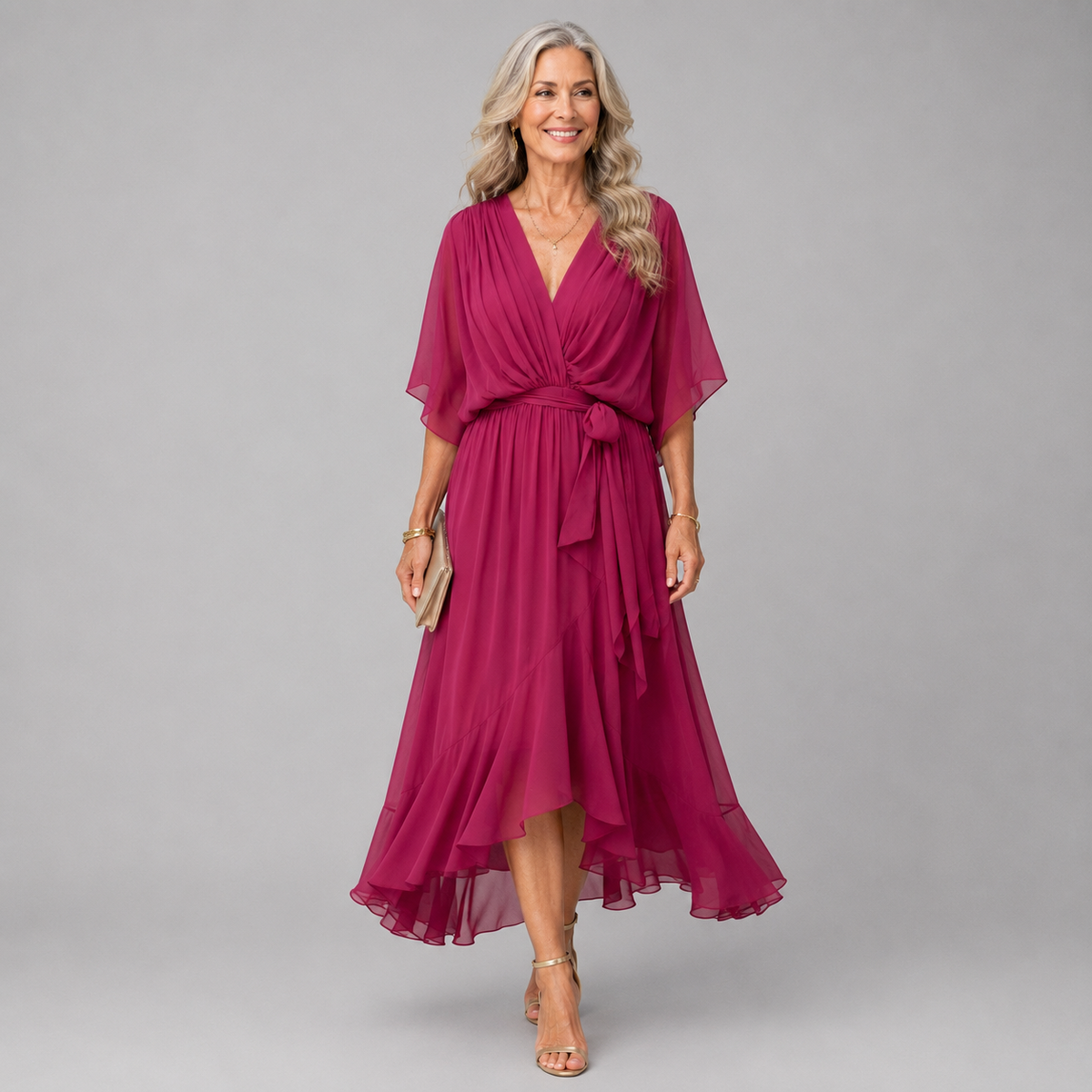 Marianne | Relaxed Draped Wrap Maxi Dress