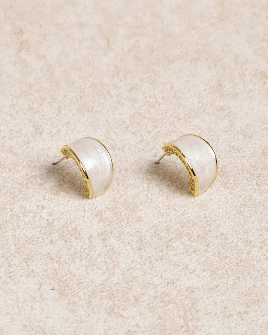 Silver Metal Earrings