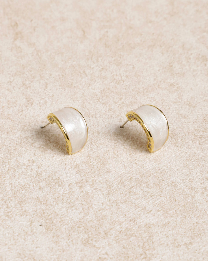 Silver Metal Earrings
