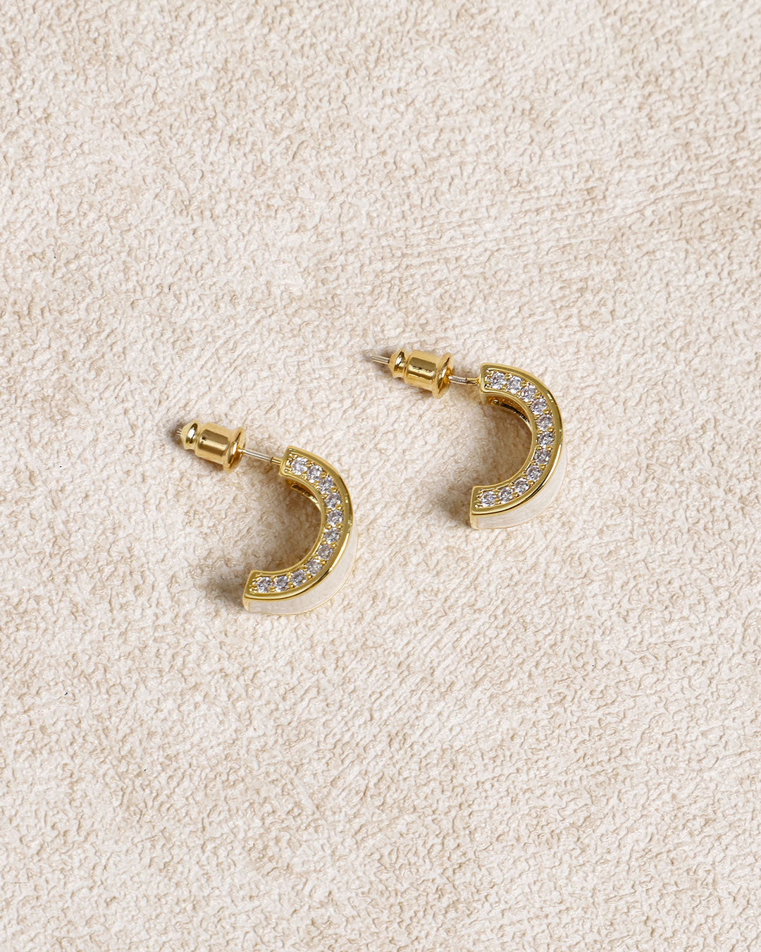 Silver Metal Earrings