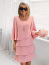 Elegant Comfort Ruffle Dress