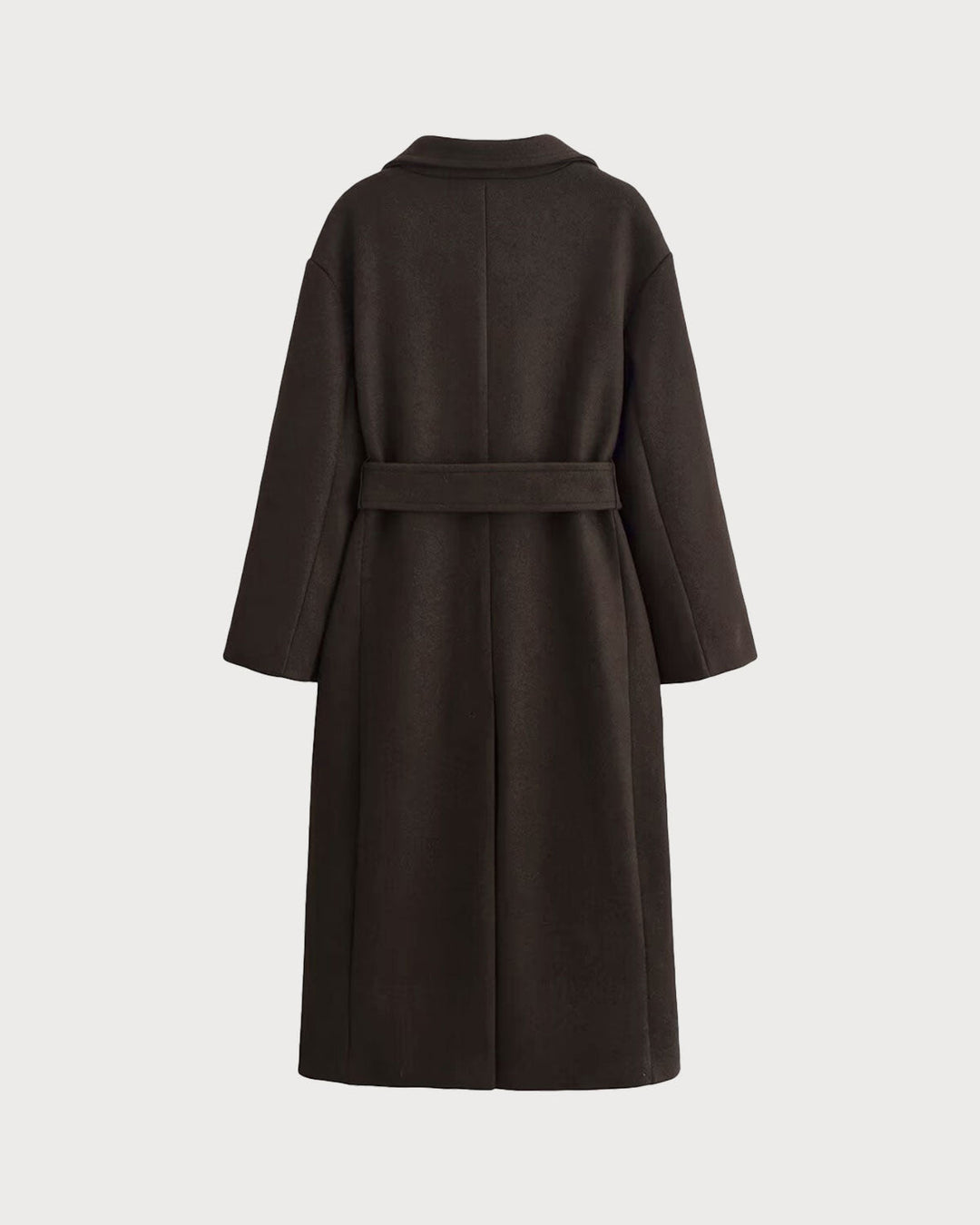 Coffee Belted Pocket Trench Coat