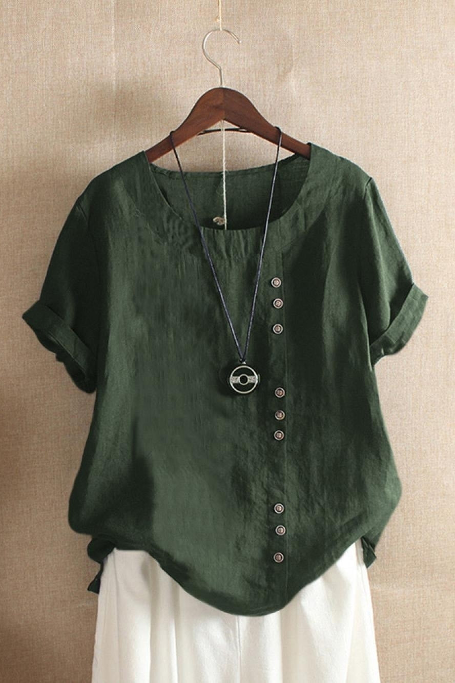 Nancy's Short Sleeves Blouse