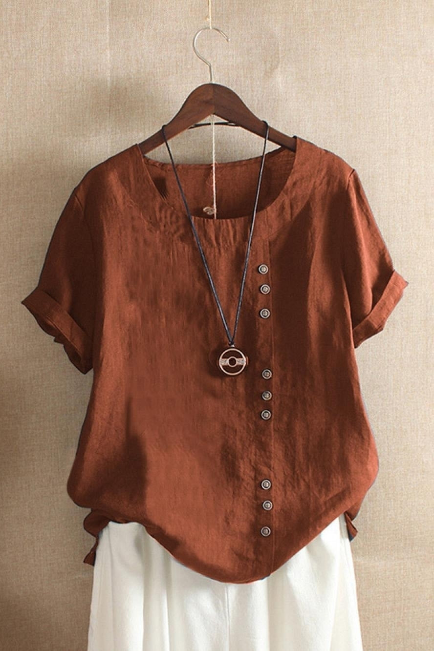 Nancy's Short Sleeves Blouse
