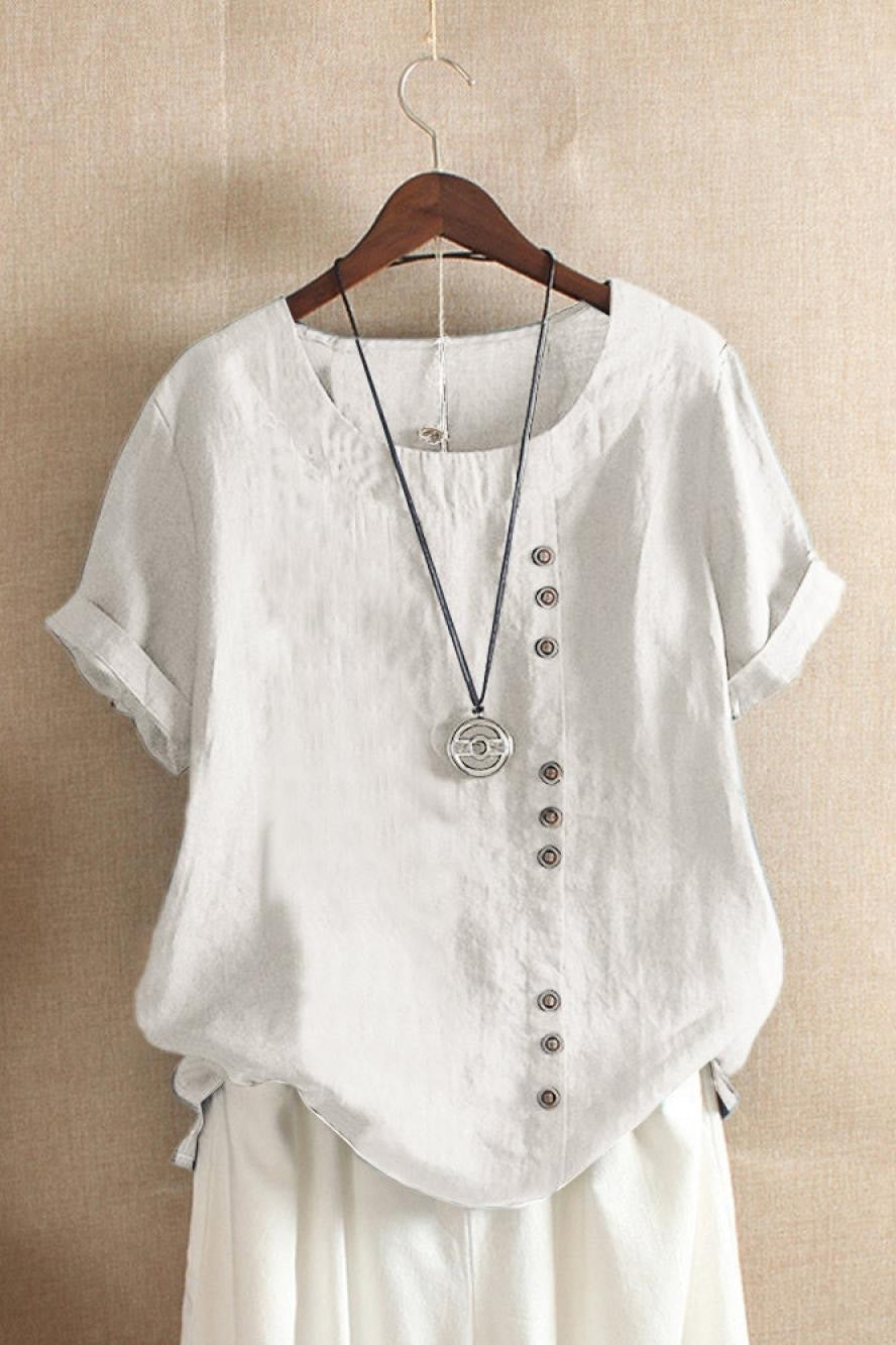 Nancy's Short Sleeves Blouse