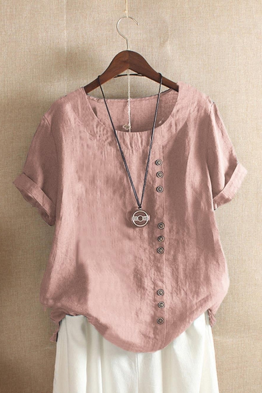 Nancy's Short Sleeves Blouse