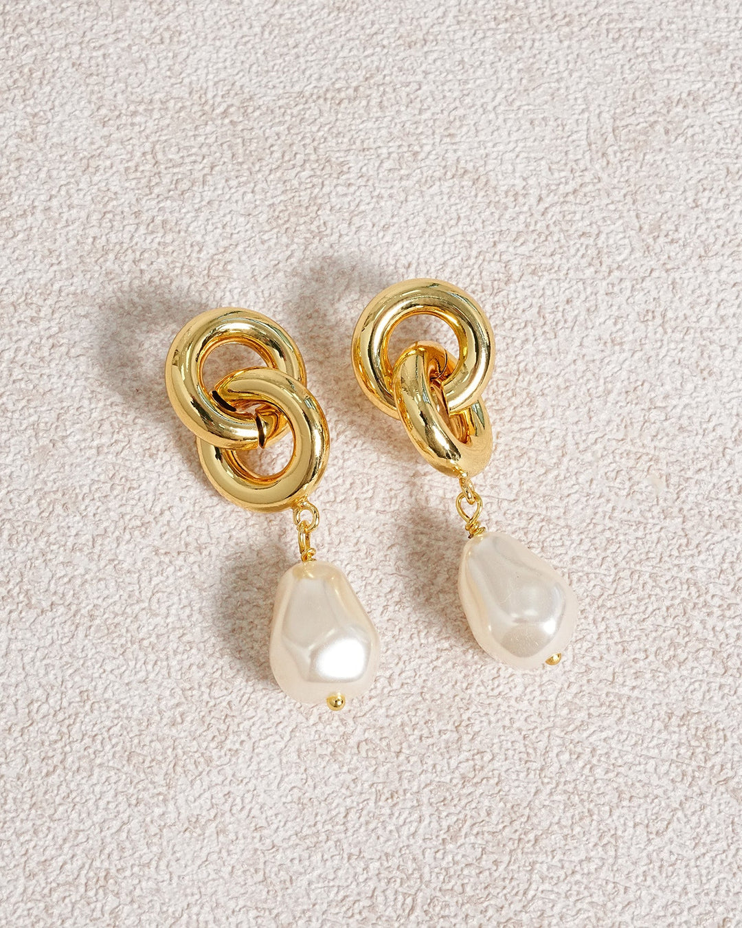 Gold Copper Earrings