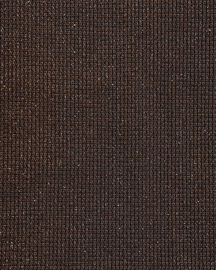 Brown V Neck Sequins Bralette One Piece