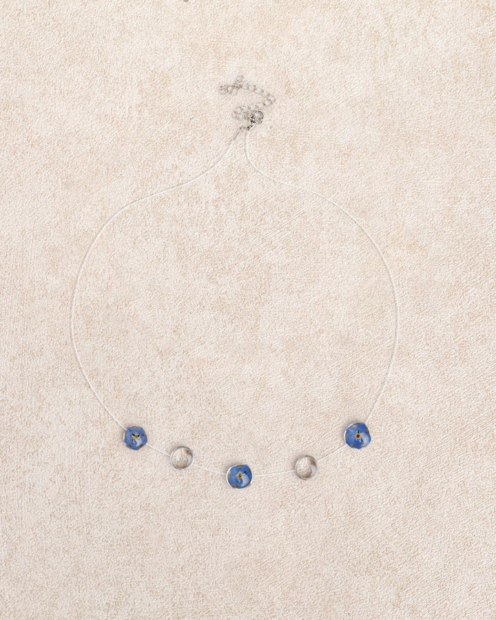 Blue Transparent Dewdrop Necklace