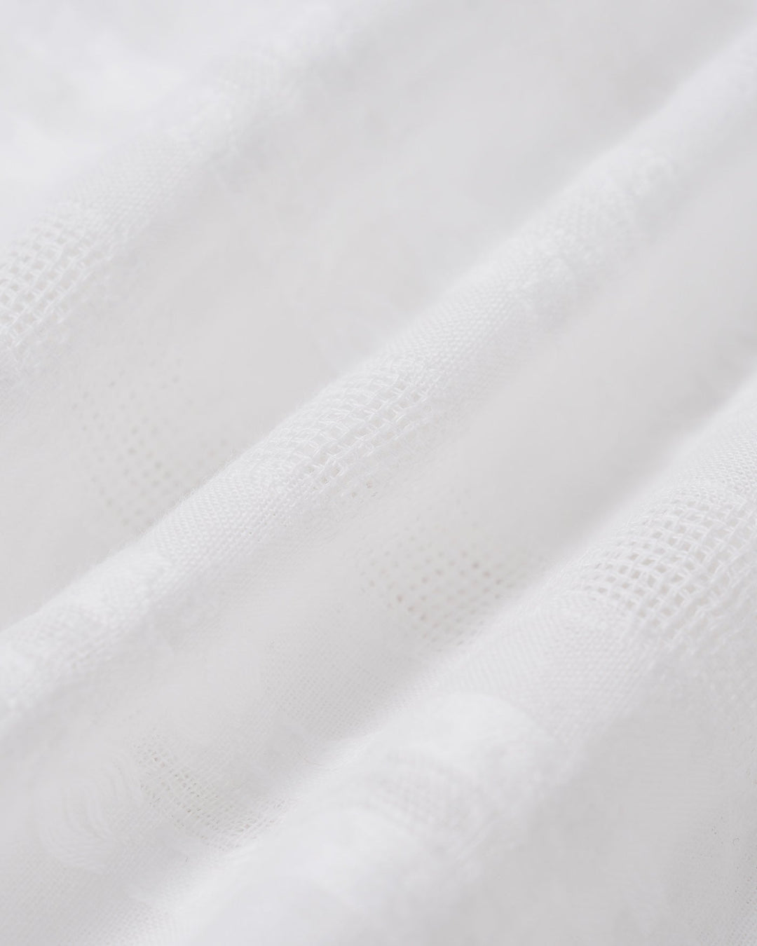 White Mandarin Collar Embroidery Tank Top